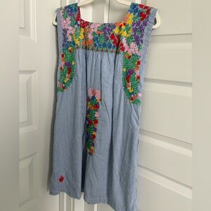 J. Marie Embroidered Dress, Size XS